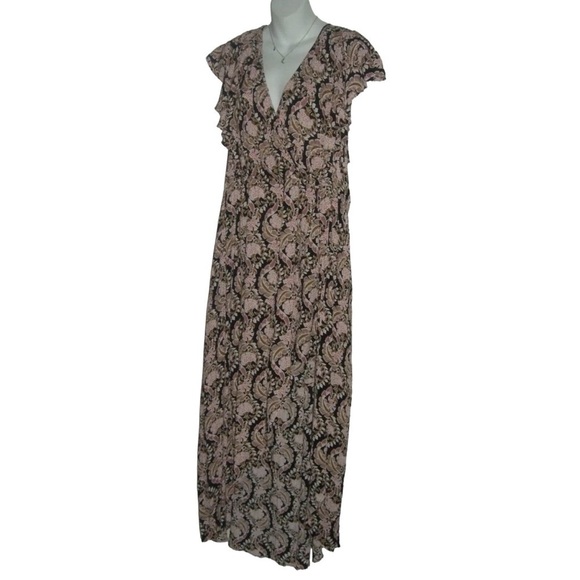 Maurices Dress W Shorts Boho Print Bohemian Gauze Festival Beach Maxi Skort Wrap - Picture 3 of 15